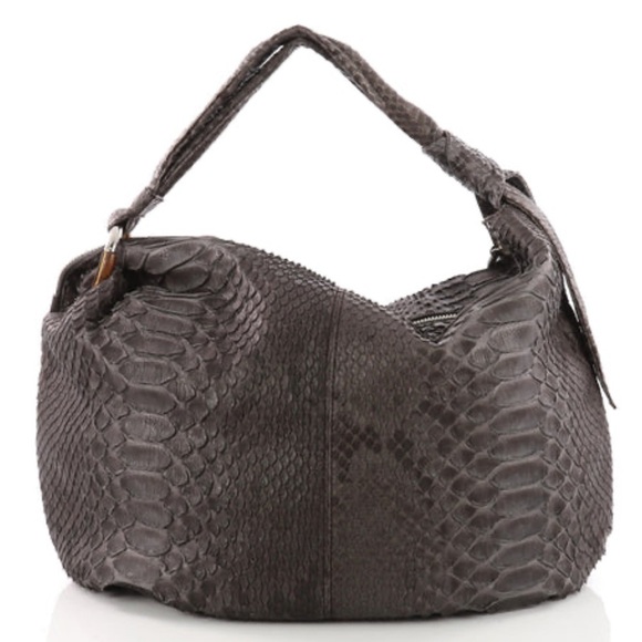 Gucci Jungle Hobo Python Large Shoulder Bag Tassels Snake Print Luxury Bag - Picture 7 of 15